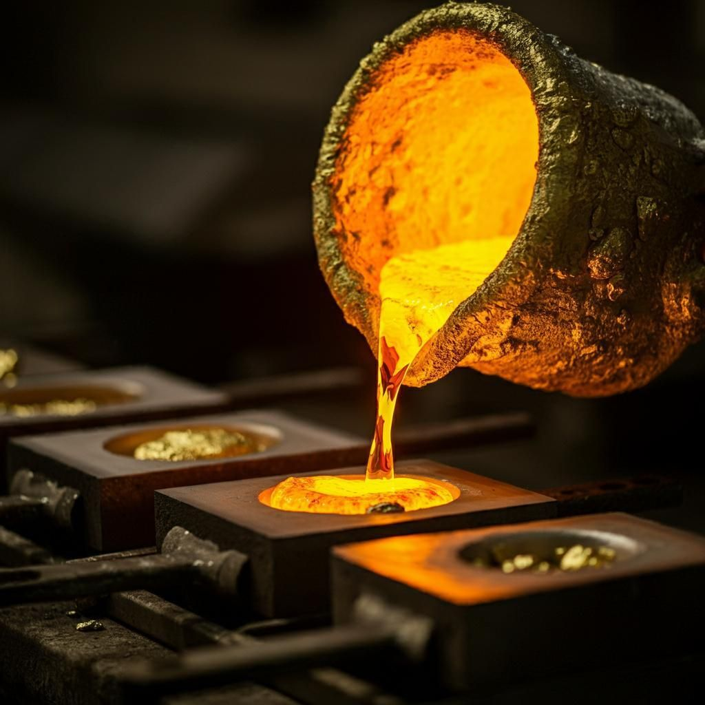 Gold and precious metals used in fine jewelry